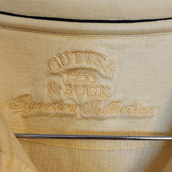 Cutter & Buck Men's Cream Polo Shirt - Picture 2 of 6